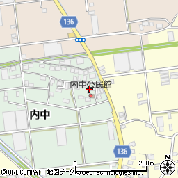 静岡県伊豆の国市内中136周辺の地図