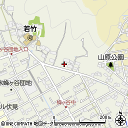 静岡県静岡市清水区蜂ヶ谷392周辺の地図
