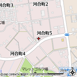 愛知県豊田市河合町周辺の地図
