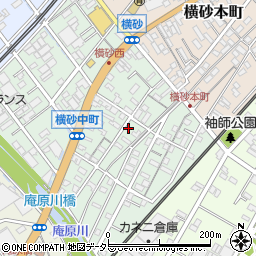 静岡県静岡市清水区横砂中町周辺の地図
