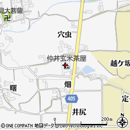 仲井玄米茶屋周辺の地図