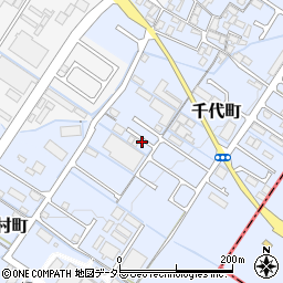 滋賀県守山市千代町周辺の地図