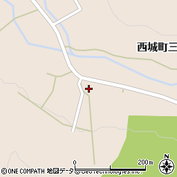 広島県庄原市西城町三坂187-2周辺の地図