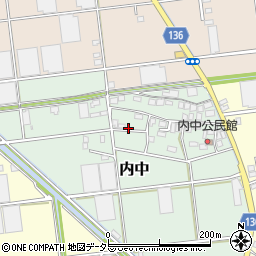 静岡県伊豆の国市内中88周辺の地図