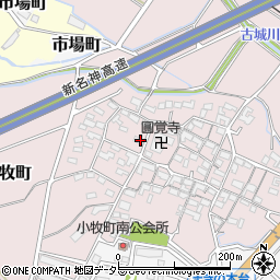 三重県四日市市小牧町2419周辺の地図