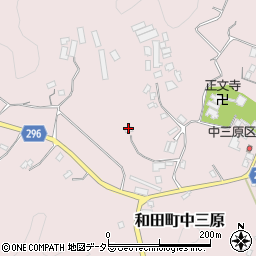 千葉県南房総市和田町中三原178周辺の地図