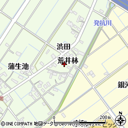 愛知県刈谷市西境町荒井林周辺の地図