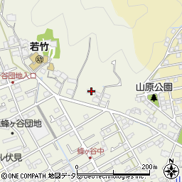 静岡県静岡市清水区蜂ヶ谷393周辺の地図