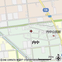 静岡県伊豆の国市内中89周辺の地図