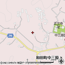 千葉県南房総市和田町中三原177周辺の地図
