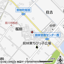 愛知県豊田市前林町桜田59周辺の地図