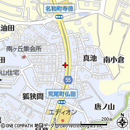愛知県東海市荒尾町山ノ神前周辺の地図