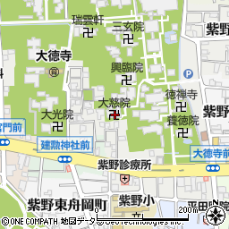 京都府京都市北区紫野大徳寺町4-1周辺の地図