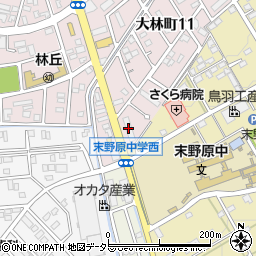 アールプライド名古屋営業所周辺の地図