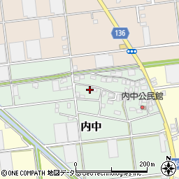 静岡県伊豆の国市内中83周辺の地図