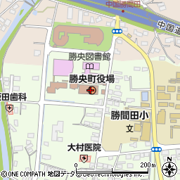 岡山県勝田郡勝央町周辺の地図