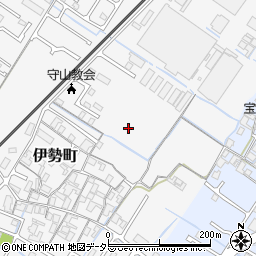 〒524-0036 滋賀県守山市伊勢町の地図