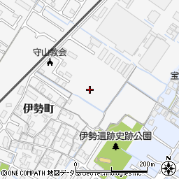 滋賀県守山市伊勢町周辺の地図