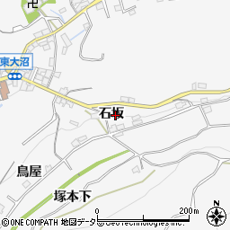 愛知県豊田市大沼町石坂周辺の地図