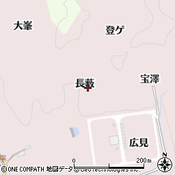 愛知県豊田市桂野町（長薮）周辺の地図