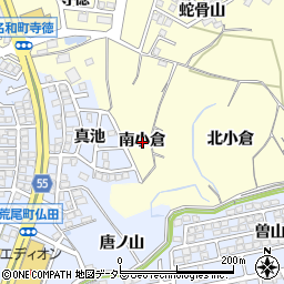 愛知県東海市名和町南小倉周辺の地図