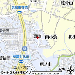 愛知県東海市荒尾町真池周辺の地図
