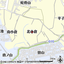 愛知県東海市名和町北小倉周辺の地図