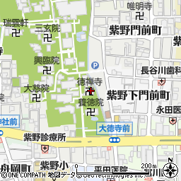 徳禅寺周辺の地図