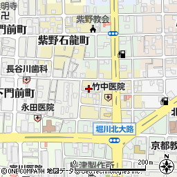 京都府京都市北区紫野上御所田町周辺の地図