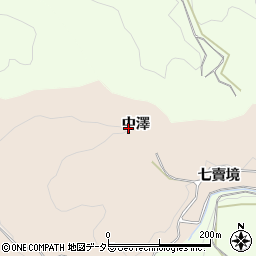 愛知県豊田市加茂川町中澤周辺の地図