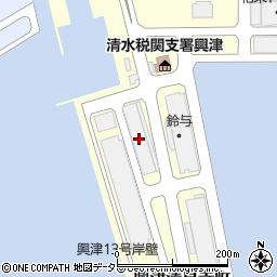 鈴与株式会社　作業部興津事務所周辺の地図