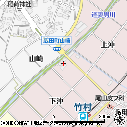 愛知県豊田市竹町下沖周辺の地図