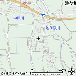 岡山県津山市池ケ原118周辺の地図