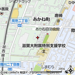 滋賀県大津市あかね町9周辺の地図