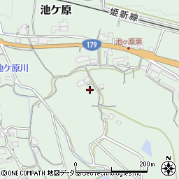岡山県津山市池ケ原730-1周辺の地図