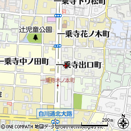 〒606-8164 京都府京都市左京区一乗寺出口町の地図