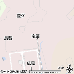 愛知県豊田市桂野町宝澤周辺の地図