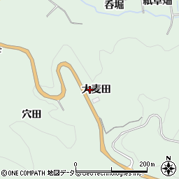 愛知県豊田市松平町大麦田周辺の地図