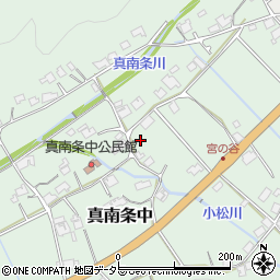 兵庫県丹波篠山市真南条中周辺の地図