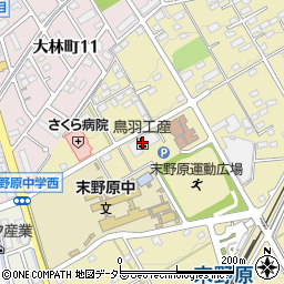 鳥羽工産株式会社　豊田工場周辺の地図
