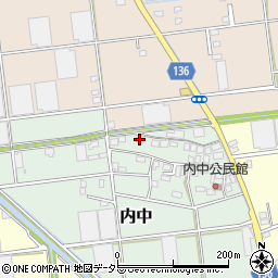 静岡県伊豆の国市内中156周辺の地図