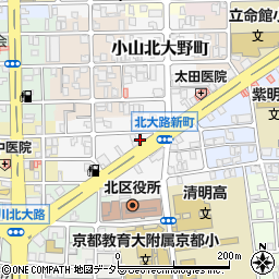 北大路極楽堂周辺の地図