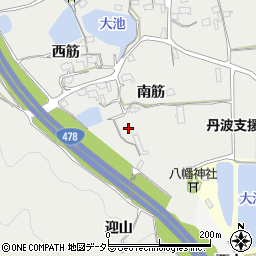 京都府亀岡市千代川町湯井南筋28周辺の地図