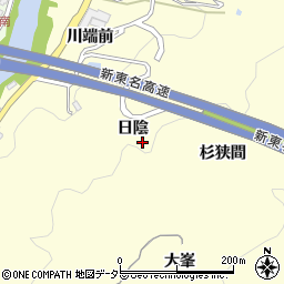 愛知県豊田市中垣内町周辺の地図