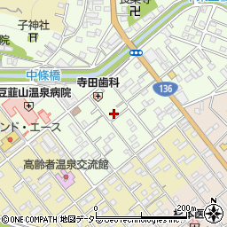 静岡県伊豆の国市中條周辺の地図