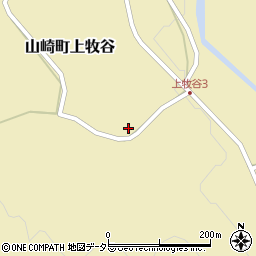 兵庫県宍粟市山崎町上牧谷332周辺の地図