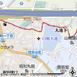 愛知県大府市共和町（大池下）周辺の地図