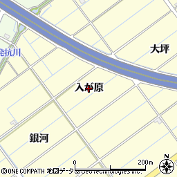 愛知県刈谷市東境町（入が原）周辺の地図