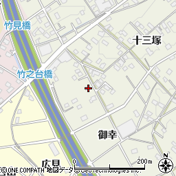 愛知県豊田市宝町御幸周辺の地図