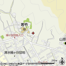 静岡県静岡市清水区蜂ヶ谷410周辺の地図